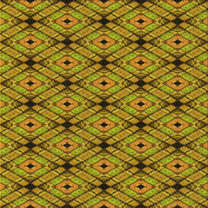 Round Patterned Yellow Rug, pat2556yw