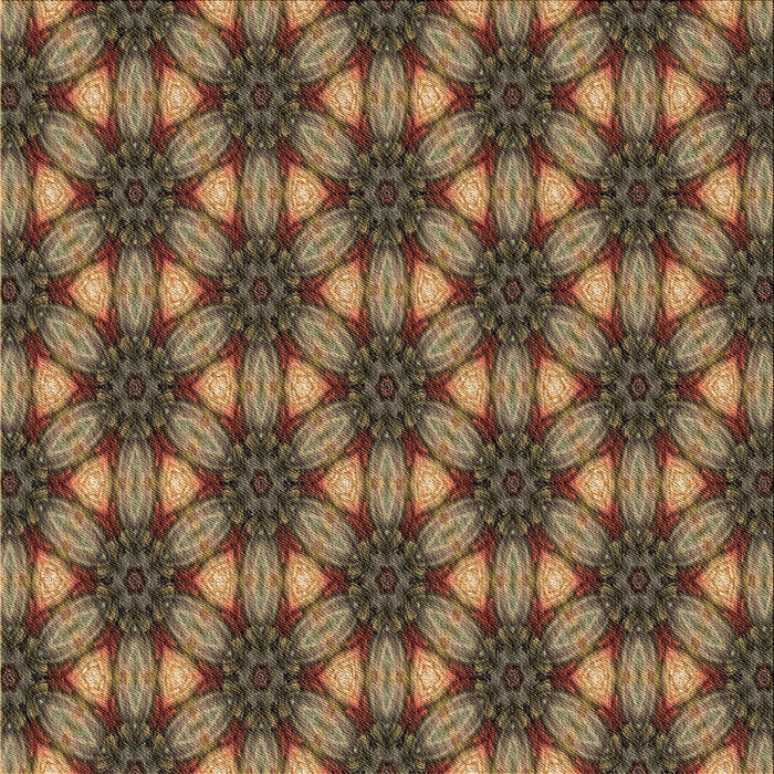 Round Patterned Red Brown Rug, pat2557brn