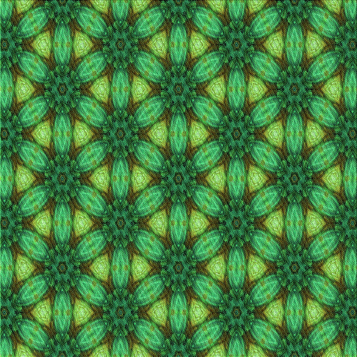 Round Patterned Deep Emerald Green Rug, pat2557grn