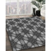 Machine Washable Transitional Gunmetal Gray Rug in a Family Room, wshpat2557gry