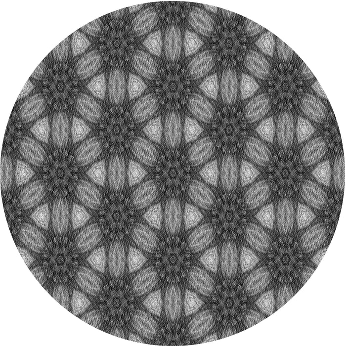 Square Machine Washable Transitional Gunmetal Gray Rug in a Living Room, wshpat2557gry