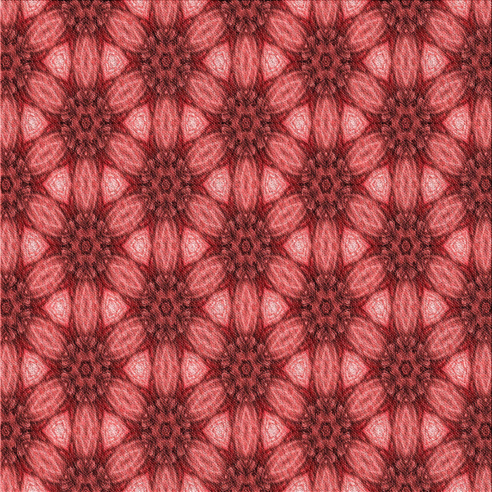 Round Patterned Red Rug, pat2557rd