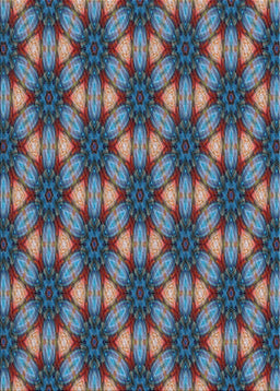 Patterned Koi Blue Novelty Rug, pat2557