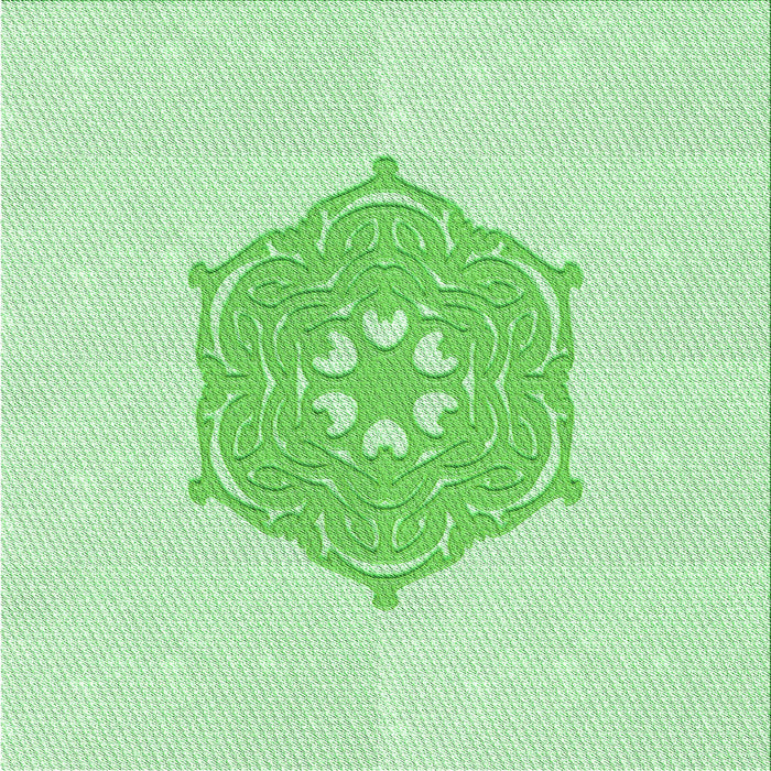 Round Machine Washable Transitional Light Green Rug, wshpat2558grn