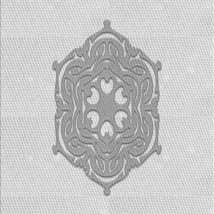 Machine Washable Transitional Platinum Gray Rug, wshpat2558gry