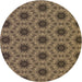 Square Patterned Peru Brown Rug, pat2559brn