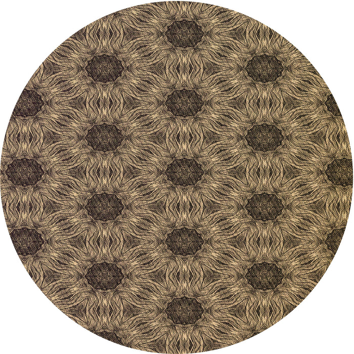 Square Machine Washable Transitional Peru Brown Rug in a Living Room, wshpat2559brn