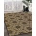 Machine Washable Transitional Peru Brown Rug in a Family Room, wshpat2559brn