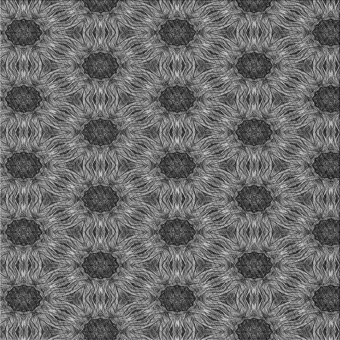 Round Machine Washable Transitional Black Rug, wshpat2559gry