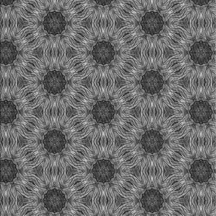 Machine Washable Transitional Black Rug, wshpat2559gry