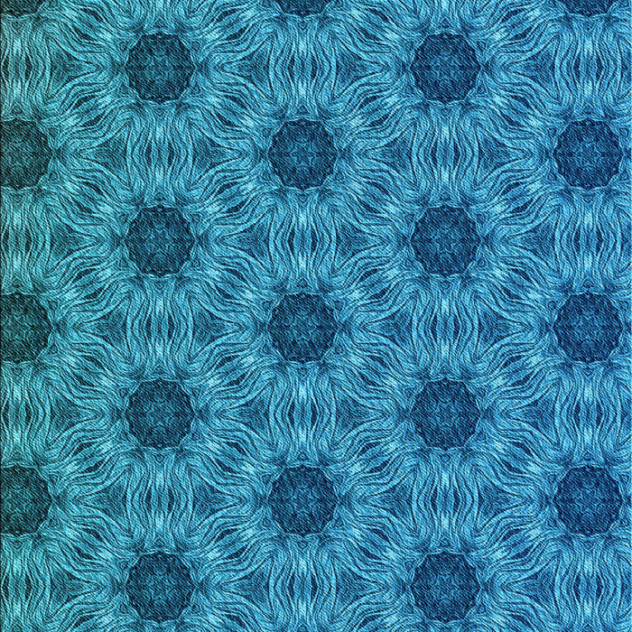 Machine Washable Transitional Blue Rug, wshpat2559lblu