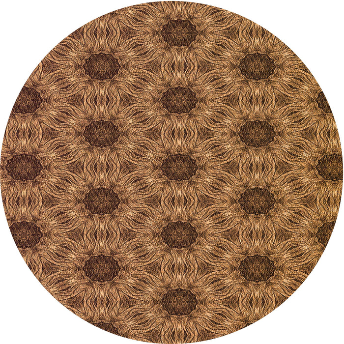 Square Patterned Red Brown Rug, pat2559org