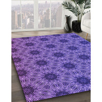 Patterned Amethyst Purple Rug, pat2559pur