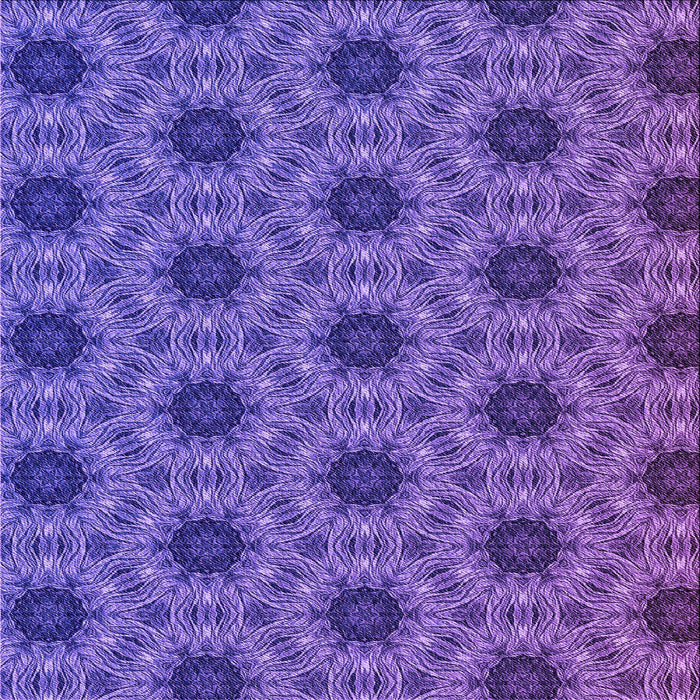 Round Machine Washable Transitional Amethyst Purple Rug, wshpat2559pur