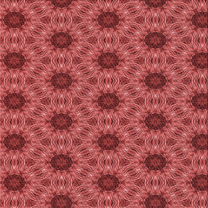 Round Patterned Red Rug, pat2559rd