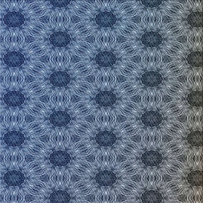 Sideview of Machine Washable Transitional Lapis Blue Rug, wshpat2559