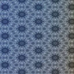 Square Patterned Blue Novelty Rug, pat2559