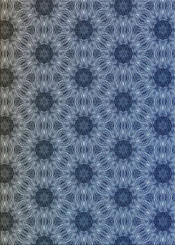 Patterned Blue Novelty Rug, pat2559