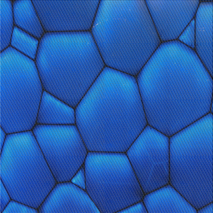 Sideview of Machine Washable Transitional Blueberry Blue Rug, wshpat255