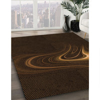 Patterned Red Brown Rug, pat256org