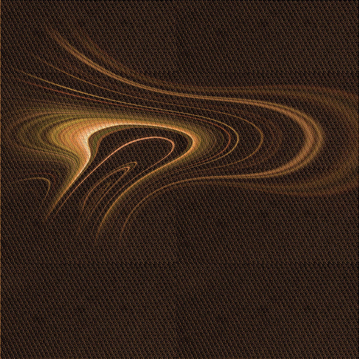 Round Patterned Red Brown Rug, pat256org