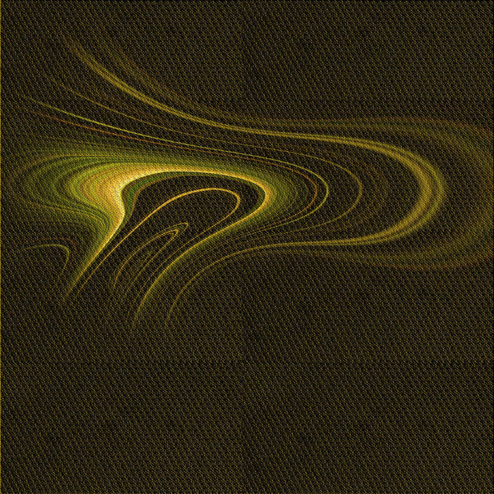 Round Patterned Black Rug, pat256yw