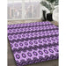 Patterned Violet Purple Rug in Family Room, pat2560pur