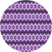 Square Patterned Violet Purple Rug, pat2560pur