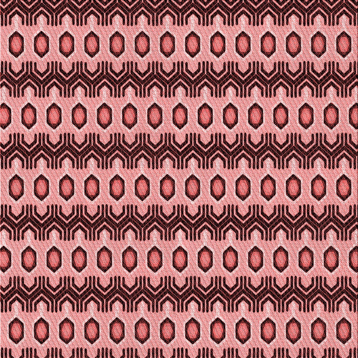 Round Machine Washable Transitional Light Coral Pink Rug, wshpat2560rd