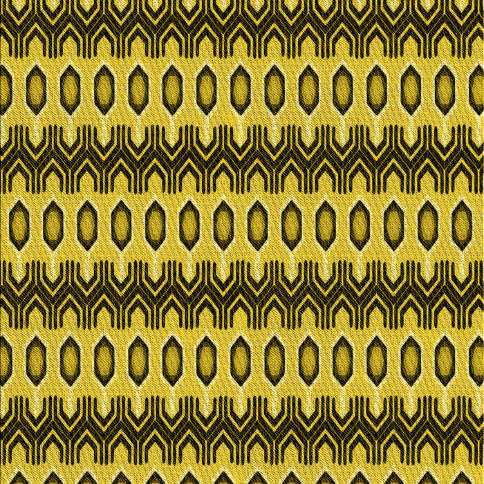 Patterned Yellow Rug, pat2560yw