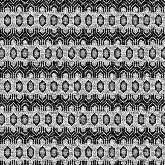 Square Patterned Platinum Silver Gray Novelty Rug, pat2560