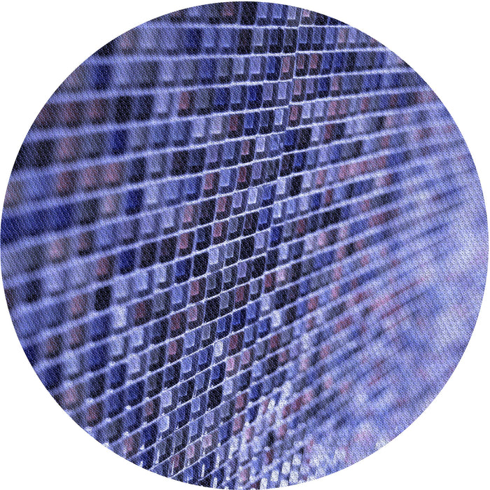 Square Patterned Sky Blue Rug, pat2561blu