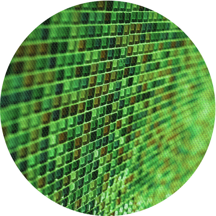 Square Patterned Deep Emerald Green Rug, pat2561grn