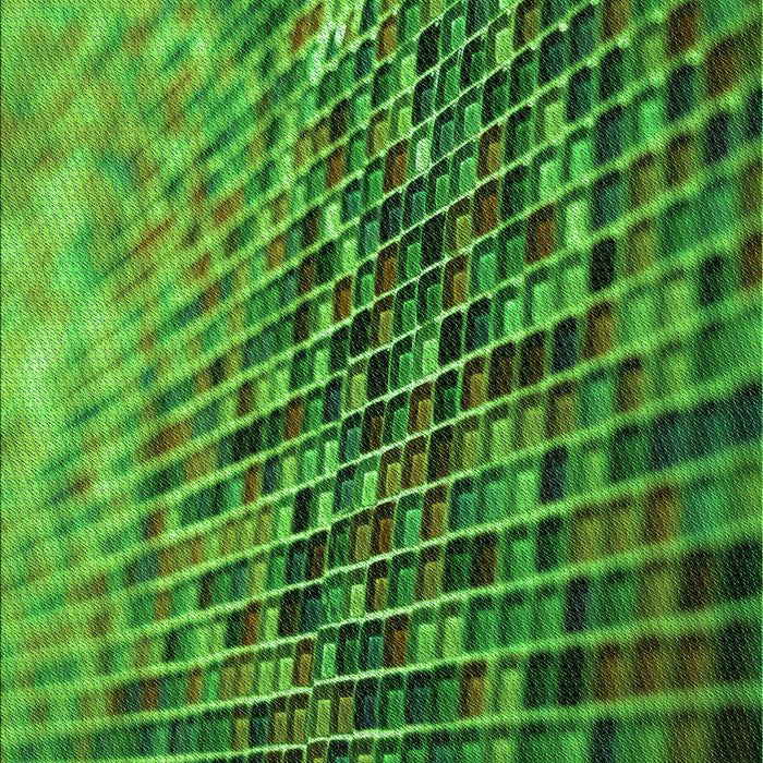 Patterned Deep Emerald Green Rug, pat2561grn