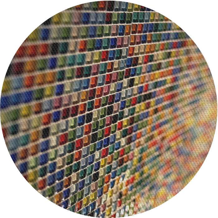 Sideview of Patterned Bakers Brown Novelty Rug, pat2561