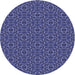 Square Patterned Medium Slate Blue Rug, pat2562blu