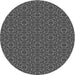 Square Patterned Gunmetal Gray Rug, pat2562gry