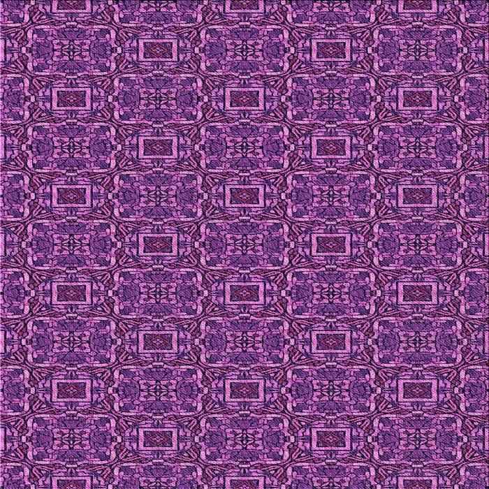 Round Patterned Purple Rug, pat2562pur