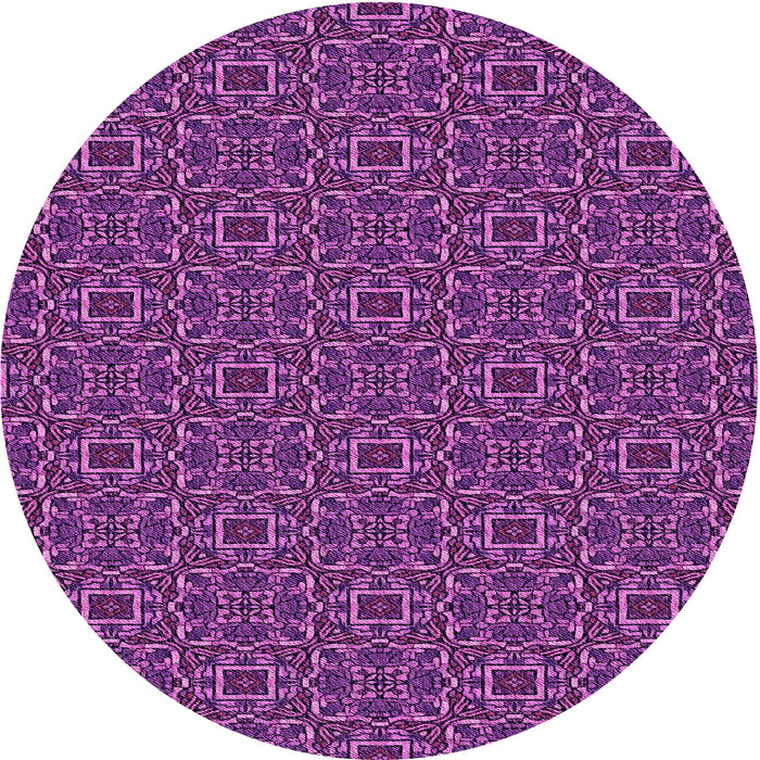 Square Patterned Purple Rug, pat2562pur
