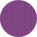 Square Patterned Purple Rug, pat2562pur