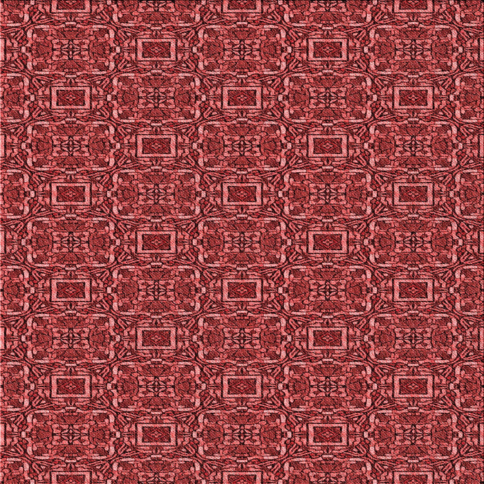 Round Patterned Cranberry Red Rug, pat2562rd