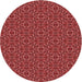 Square Patterned Cranberry Red Rug, pat2562rd