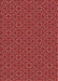 Patterned Cranberry Red Rug, pat2562rd