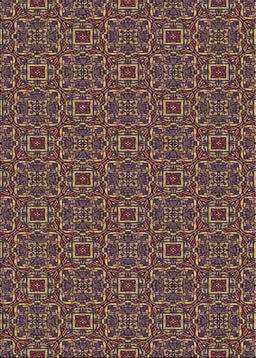 Patterned Orange Salmon Pink Novelty Rug, pat2562