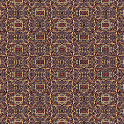 Square Patterned Orange Salmon Pink Novelty Rug, pat2562