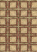 Patterned Saddle Brown Rug, pat2563brn