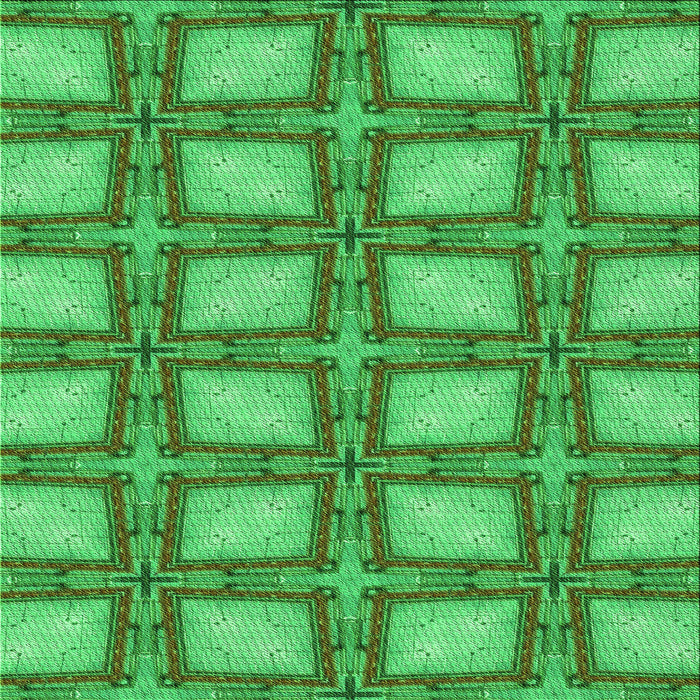 Round Patterned Forest Green Rug, pat2563grn