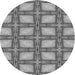 Square Patterned Cloud Gray Rug, pat2563gry