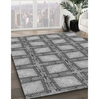 Patterned Cloud Gray Rug, pat2563gry