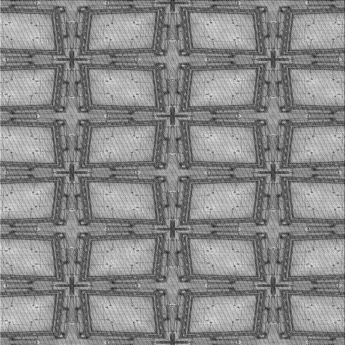 Round Patterned Cloud Gray Rug, pat2563gry